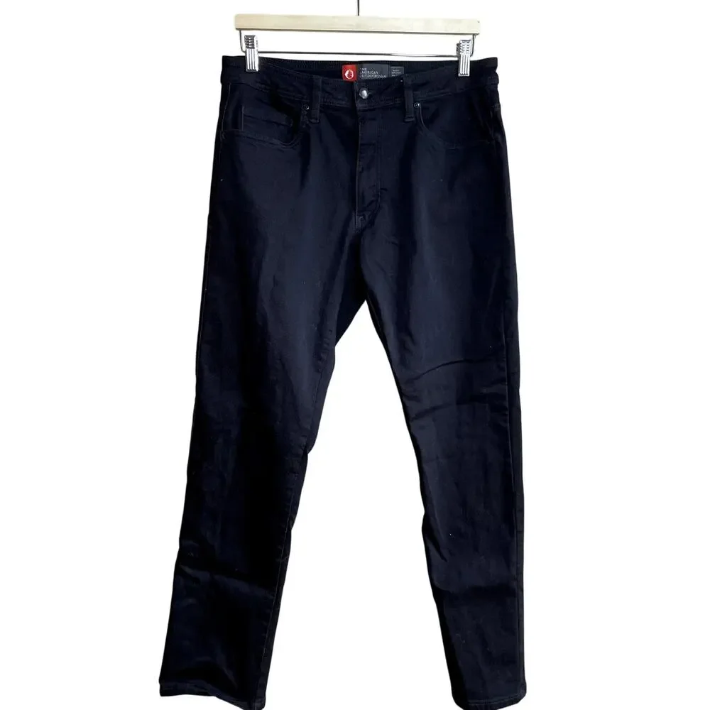 The American Outdoorsman black trousers men's size 32 X 32 cotton blend pants - Picture 1 of 6